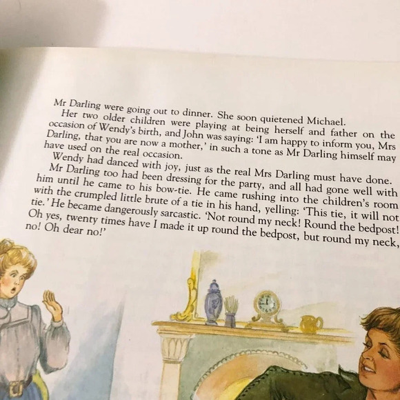 Vtg 1985  Peter Pan J M Barrie Dean Hardcover Book Neil Grant - Picture 14 of 16